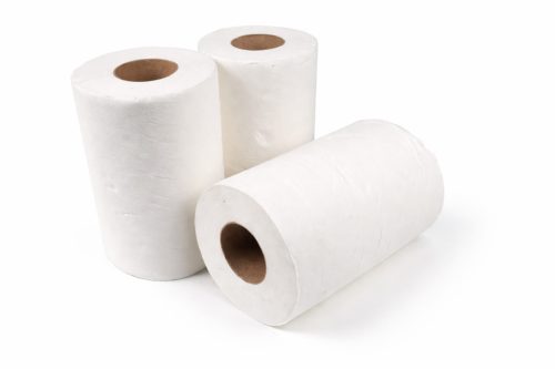 Belső mag adagolású tekercses kéztörlő 14cm (hófehér)