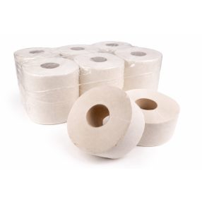 Nagytekercses fehér toalettpapír 2 rétegű 19cm