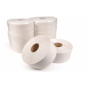 Nagytekercses fehér toalettpapír 2 rétegű 23cm