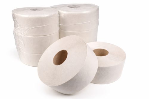 Nagytekercses fehér toalettpapír 2 rétegű 23cm