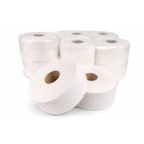 Nagytekercses hófehér toalettpapír 2 rétegű 19cm