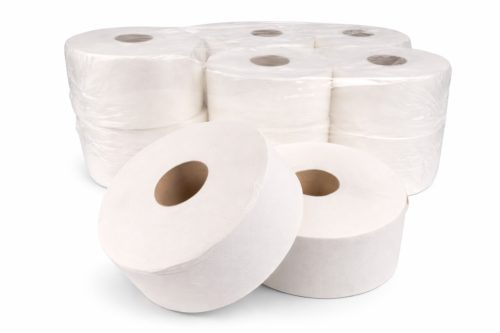 Nagytekercses hófehér toalettpapír 2 rétegű 19cm