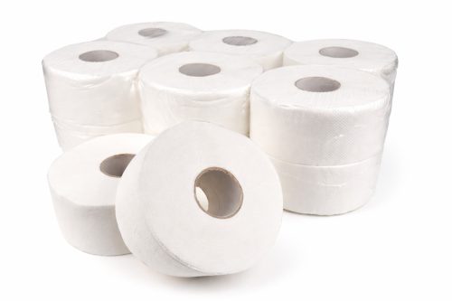 Nagytekercses hófehér toalettpapír 2 rétegű 23cm