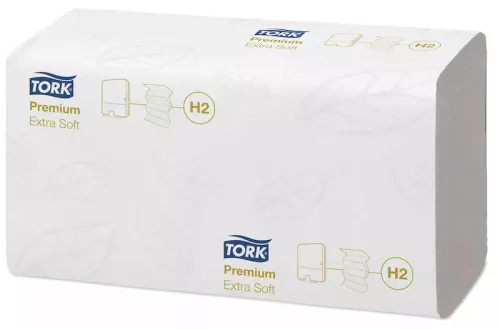 Tork kéztörlő H2 Premium Interfold, extra soft
