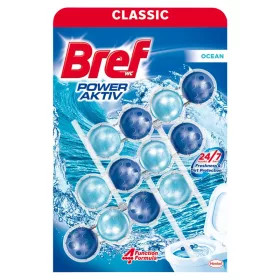 Bref Power Aktív WC tisztító, golyós Mega Pack, 3DB-os 3X50g OCEAN